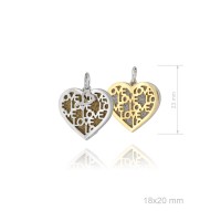 Colgante corazon reversible. REF: 333012