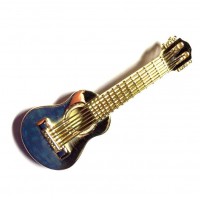 Colgante de oro guitarra
