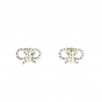 Pendientes de plata lazo