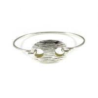 Pulsera rígida plata calabrote