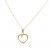 Colgante corazón con cadena oro amarillo 18K