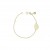 Pulsera de bebé oro amarillo 18K adorno flor