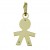 Colgante oro amarillo 18K niño doble chapa
