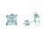 Pendientes plata 925 mls chapados cuadrado con circonita 6mm