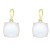 Pendientes plata rodiada 925 mls y swarovski rosa