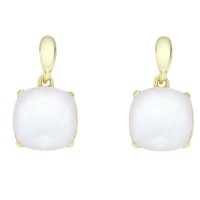 Pendientes plata rodiada 925 mls y swarovski rosa