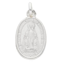 Medalla Virgen Milagrosa 22mm plata 1ª Ley