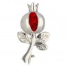 Broche granada 25mm plata 1ª Ley