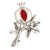 Broche granada 31mm plata 1ª Ley