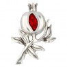 Broche granada 37mm plata 1ª Ley