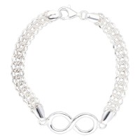 Pulsera plata 1ª Ley Infinito
