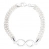 Pulsera plata 1ª Ley Infinito
