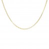 Cadena rolo plata 1ª ley chapada en oro 45cm