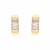 Pendientes oro amarillo 18 Ktes con circonitas baguette