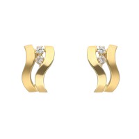 Pendientes señora oro amarillo 18Ktes con circonitas