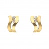 Pendientes señora oro amarillo 18Ktes con circonitas