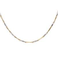 Gargantilla oro 18 Ktes bicolor