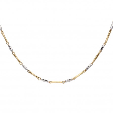 Gargantilla oro 18 Ktes bicolor