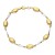 Pulsera italiana bolas discoteca oro 18ktes bicolor