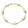 Pulsera italiana bolas discoteca oro 18ktes bicolor