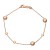 Pulsera italiana oro rosa 18 Ktes