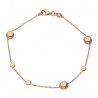 Pulsera italiana oro rosa 18 Ktes