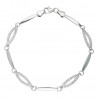 Pulsera oro blanco 18K con circonitas