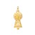 Medalla oro 18ktes Virgen del Pilar 17mm