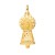 Medalla oro 18ktes Virgen del Pilar 28mm