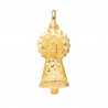 Medalla oro 18ktes Virgen del Pilar 28mm