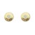 Pendientes oro amarillo 18K redondos con circonitas