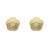 Pendientes oro amarillo 18K flor con circonitas