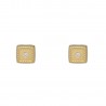 Pendientes cuadrado oro 18K con circonita