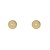Pendientes redondos oro 18K con circonita