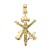 Cruz Cristo de la Legión oro amarillo 18Ktes
