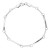 Pulsera oro blanco 18K articulada con circonitas