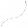 Pulsera articulada oro blanco 18Ktes con circonitas