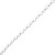 Pulsera semirigida plata 1ªLey eslabón oval y cuadrado