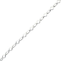 Pulsera semirigida plata 1ªLey oval cuadrado