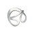 Anillo plata de ley infinito doble