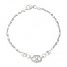 Pulsera plata de Ley con eslabón calabrote 