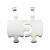Colgante puzzle doble plata 1ªLey