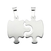 Colgante puzzle doble plata 1ªLey