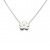Gargantilla flor plata rodiada 1ªLey