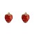 Pendientes fresas oro amarillo 18Ktes