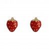Pendientes fresas oro amarillo 18Ktes