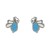 Pendientes abeja plata 1ªLey con esmalte azul