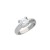 Anillo solitario plata 1ªLey con circonita
