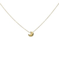 Gargantilla luna oro amarillo 18Ktes
