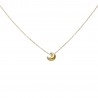 Gargantilla luna oro amarillo 18Ktes